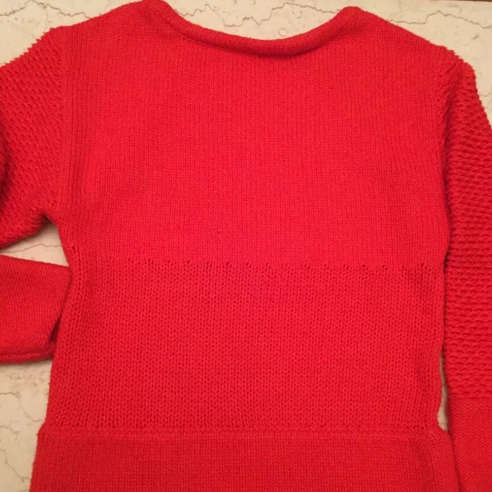 NWT 5F Bergdorf Goodman knitted sweater red size S-L